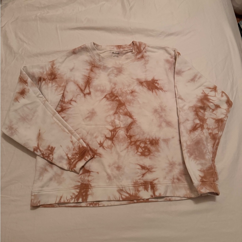 Madewell Tie Dye Swing Cropped Sweatshirt - Picture 6 of 7